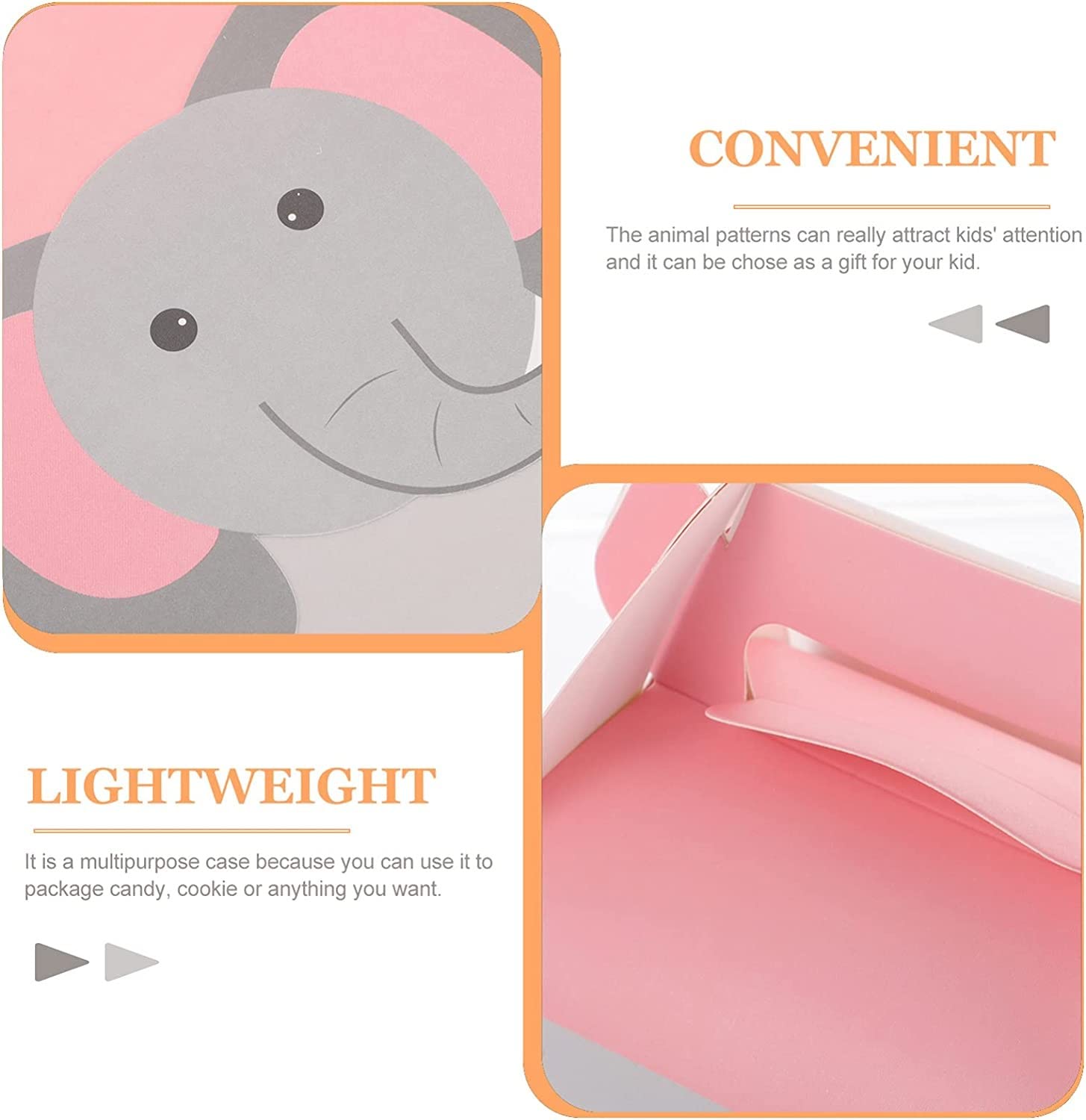 Elephant Project Boxes Elephant Printed Decorative Folding Paper Gift Boxes (Empty) for Rakhi ...