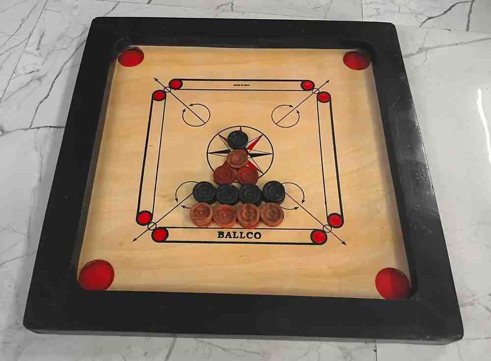 Wooden Carrom Board Small (21X21) inch with Coins Vellore Shopzee