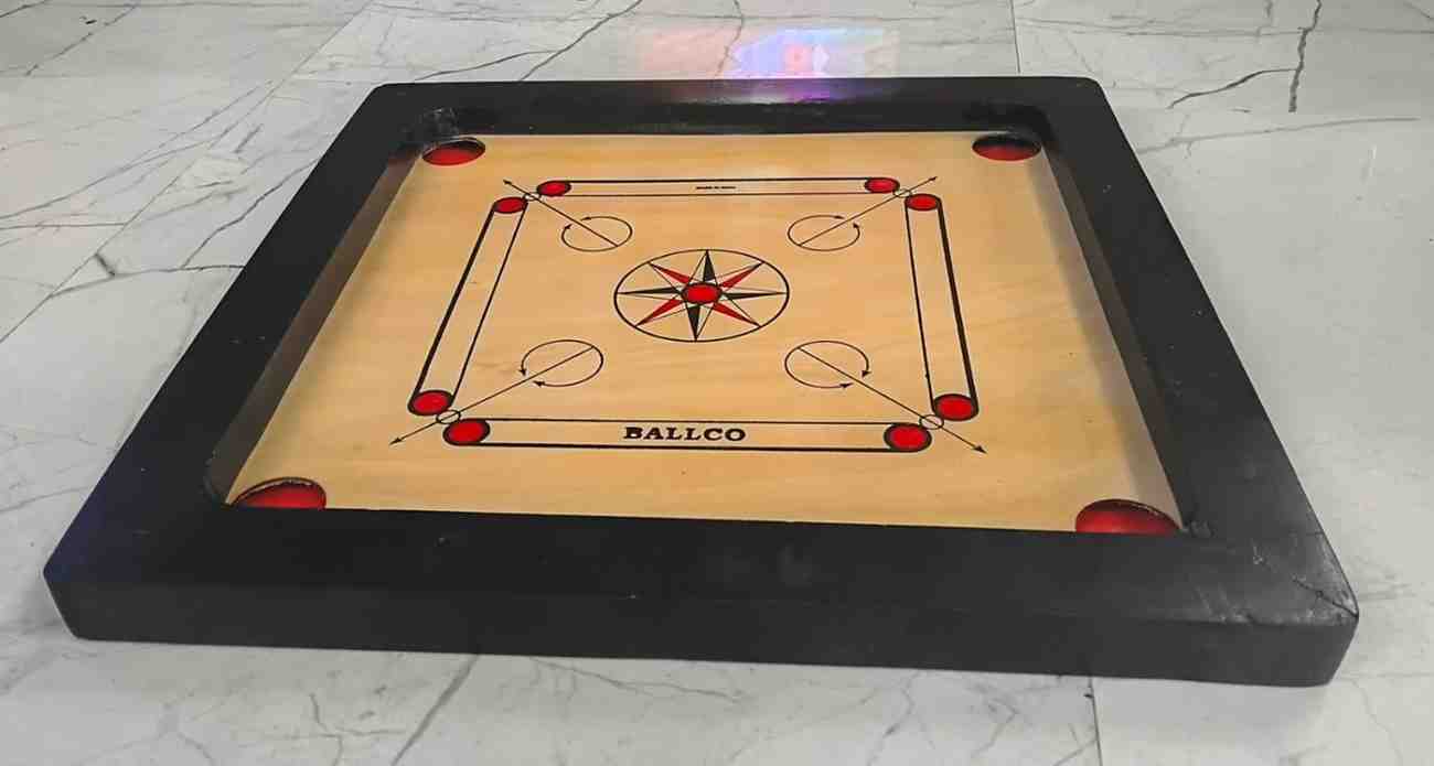 Wooden Carrom Board Small (21X21) inch with Coins Vellore Shopzee